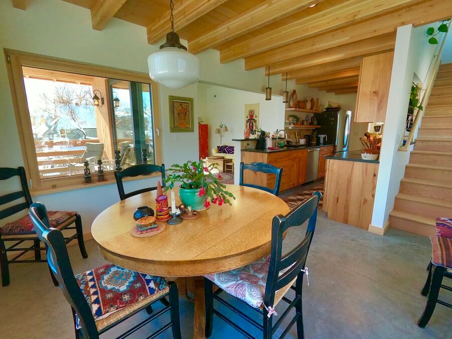 dining interior | bozeman montana vacation rental management